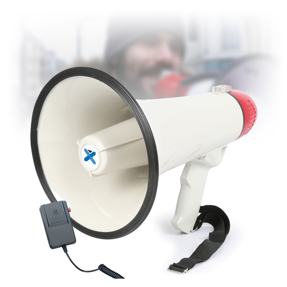 Loud Hailer Siren Record Playback Function 1000m Range 40W Amp Volume