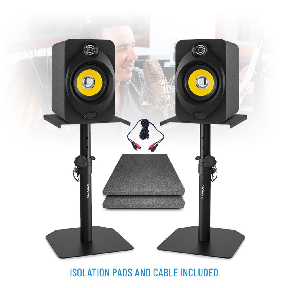 XP40 Active Powered Studio Monitor Speakers 4" Multimedia DJ (Pair