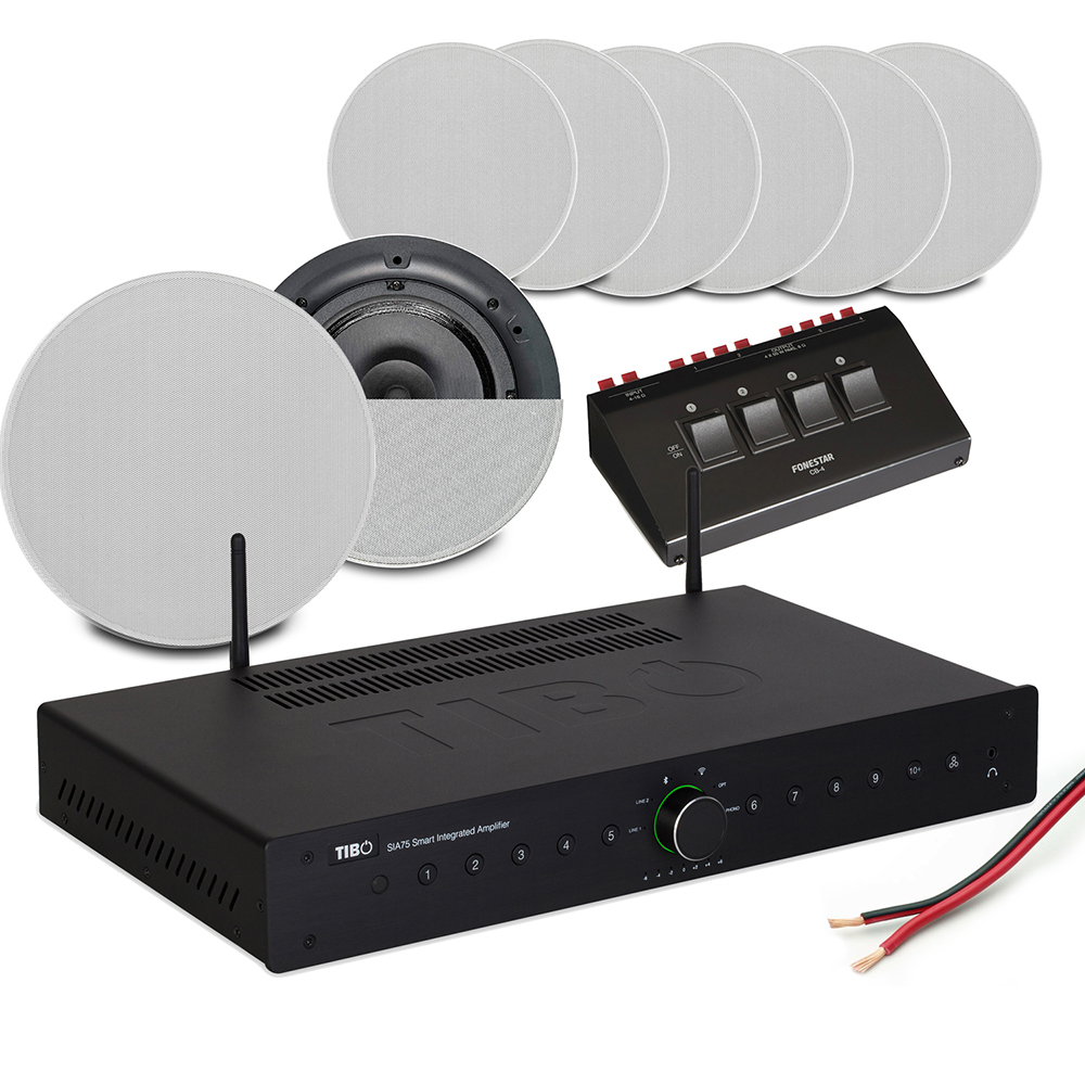 4Zone Switchable Multi Room Audio Systems WiFi & Bluetooth
