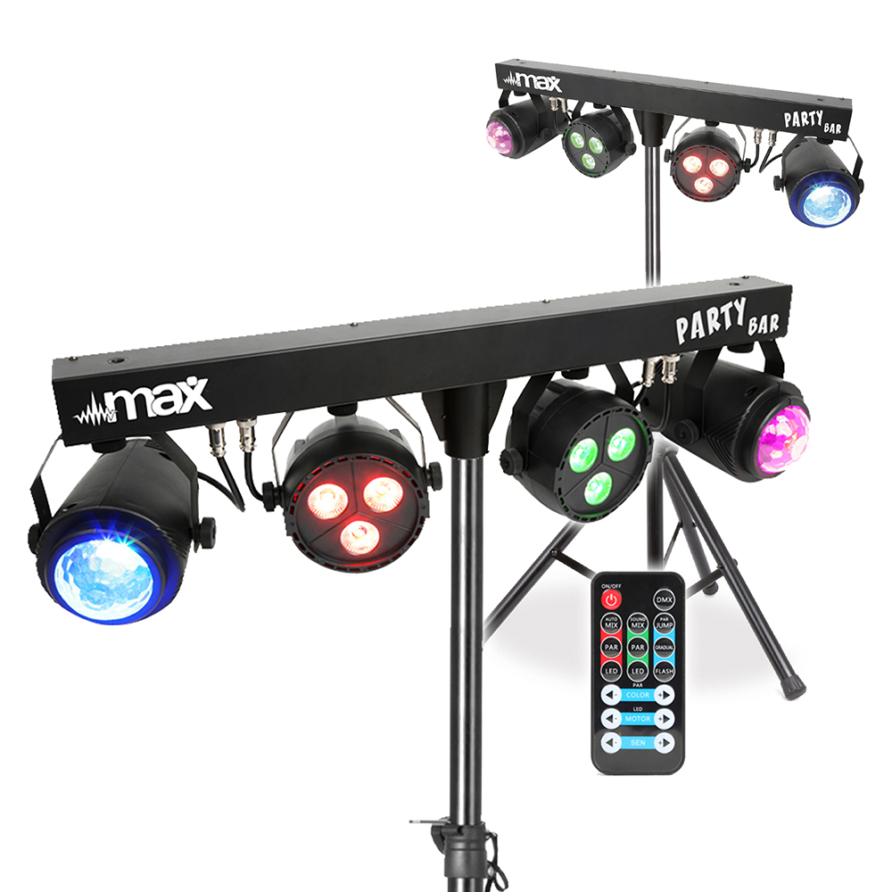 Max 2PAR DJ LED Partybar Pair