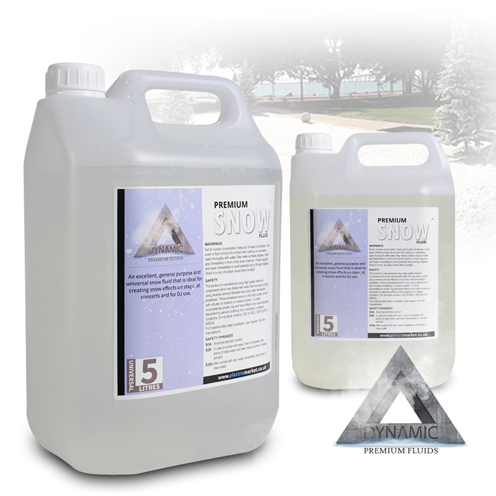 Dynamic Premium Snow / Foam Machine Fluid (2x5L) Liquid Solution Disco