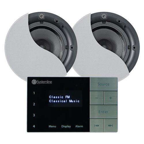 Systemline E100 6.5 inch Bluetooth Speaker and Amplifier System