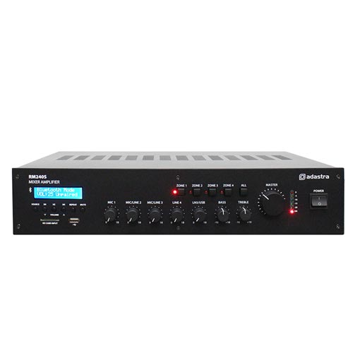 Adastra RM 5-Channel 100V Mixer Amplifier with Bluetooth RM240S