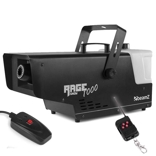 BeamZ Rage 1000 Snow Machine with Remote Control