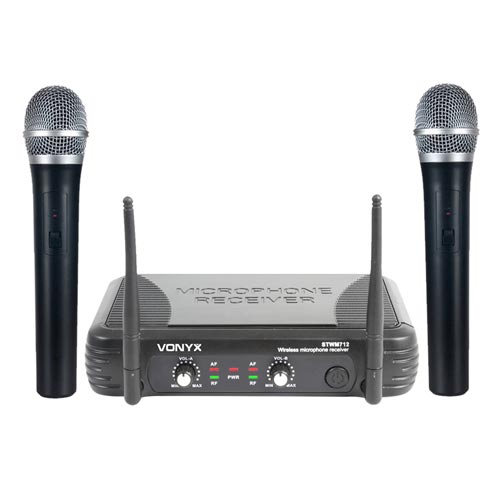 Vonyx STWM712 VHF Wireless Handheld Microphone System
