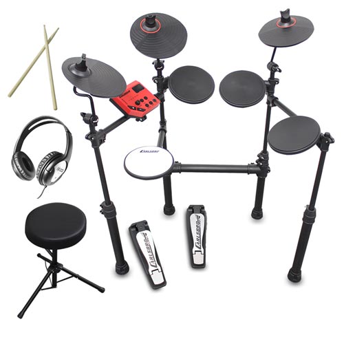 Carlsbro CSD100 R-PLUS Electronic Drum Kit + Stool & Headphones