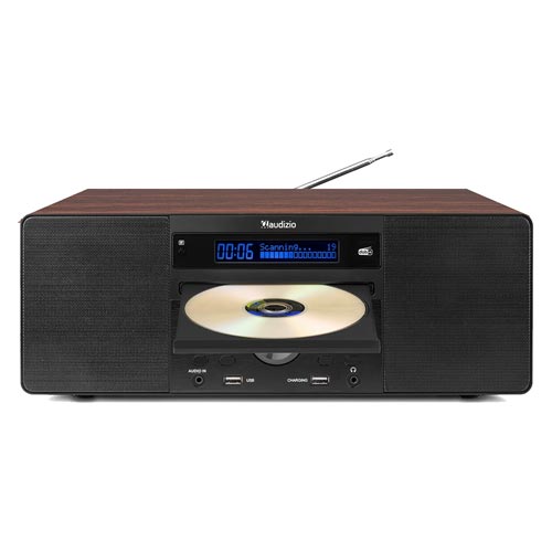 Audizio Prato DAB Radio with CD Player, DAB+ & Bluetooth