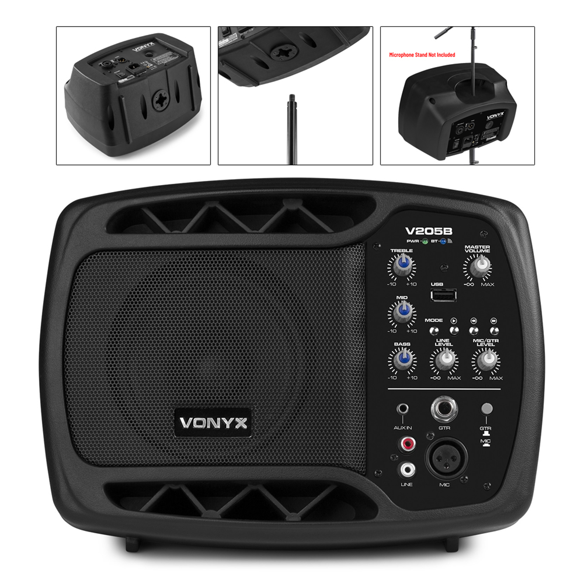 Active Powered PA Speaker System Personal Live Stage Event Monitor