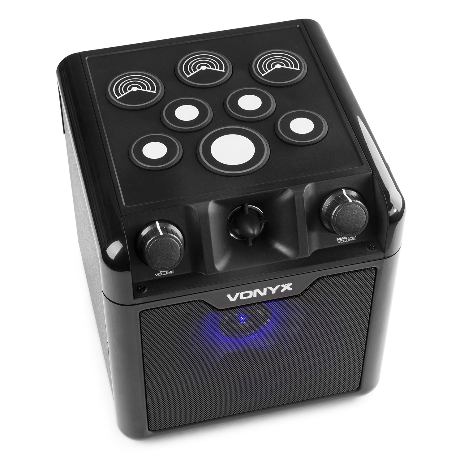 Vonyx SBS50BDRUM Karaoke Drum Machine Speaker & Microphone
