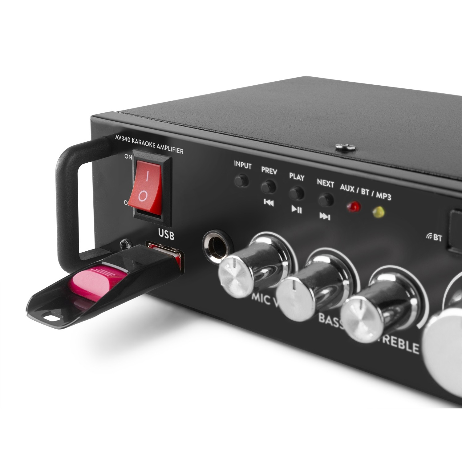 MAX AV340 Karaoke Amplifier with Multimedia Player