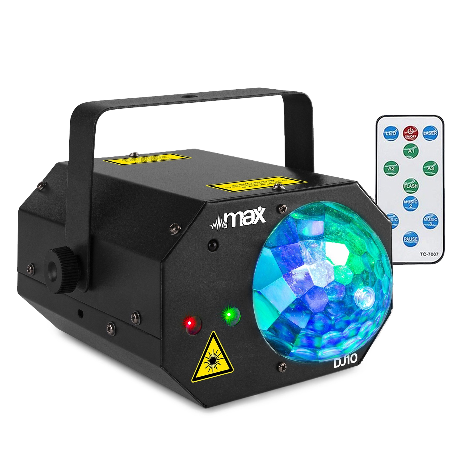 Max DJ10 LED Disco Ball & Laser Party Light