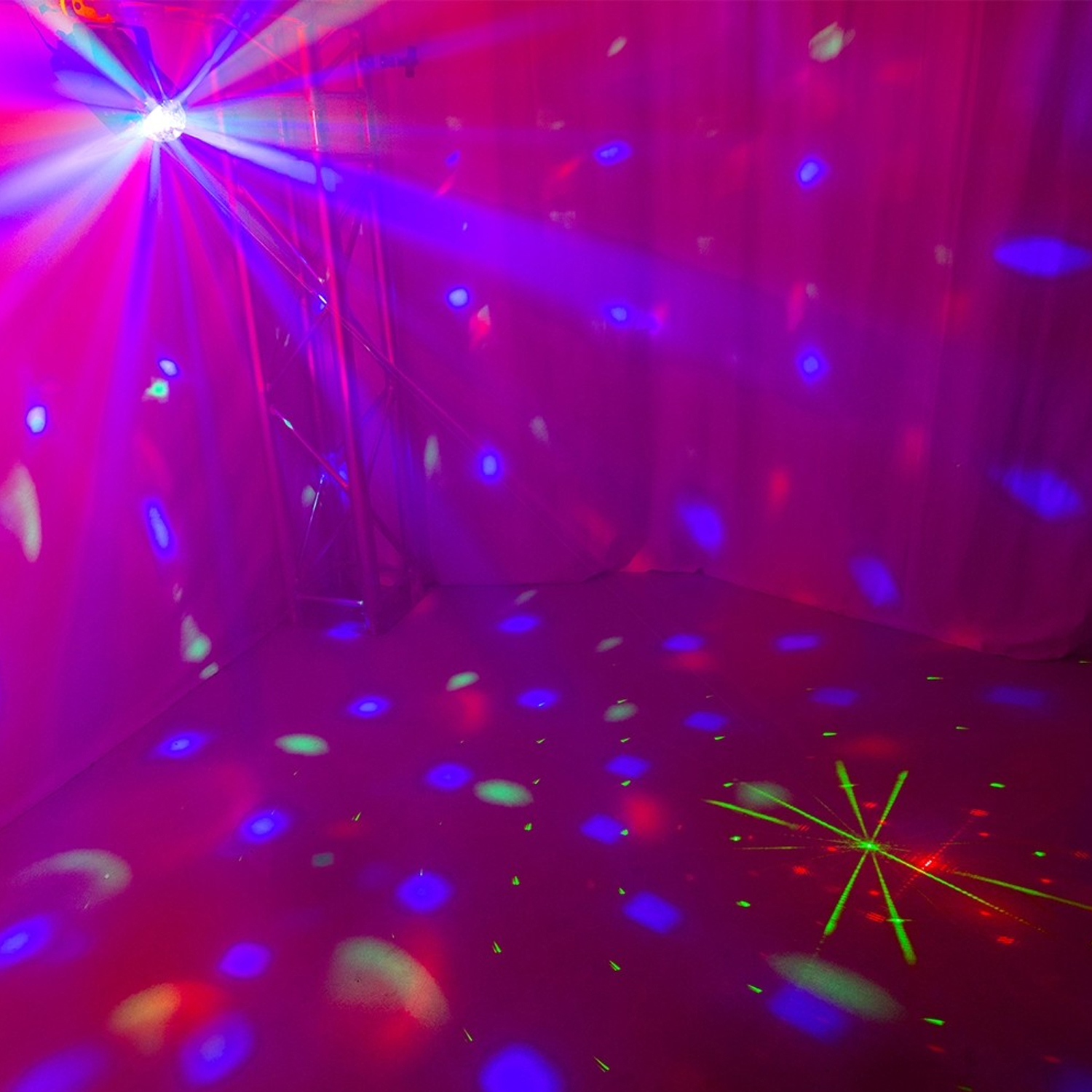 Max DJ10 LED Disco Ball & Laser Party Light