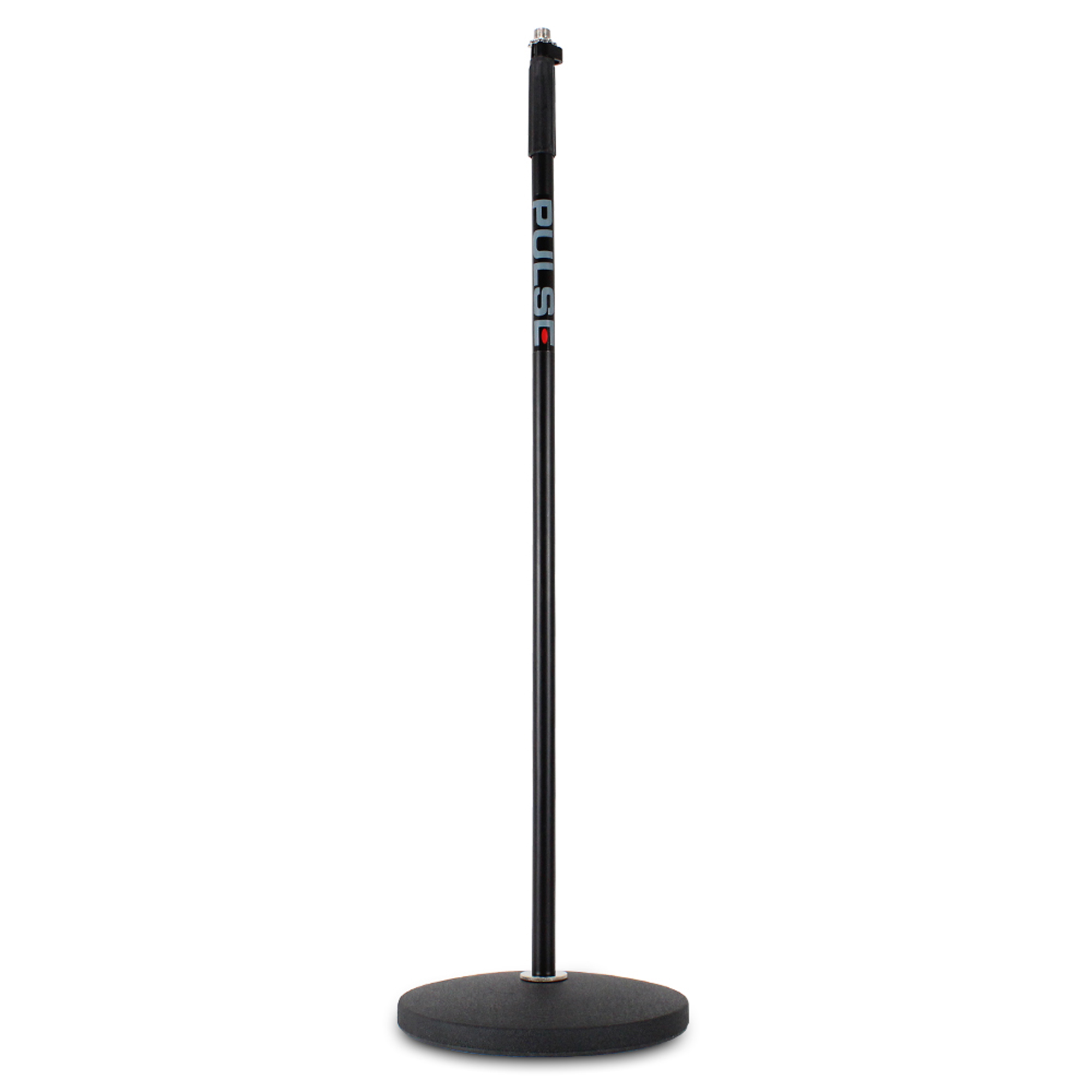 Silver Retro 50s Style Microphone & Black Round Base Stand