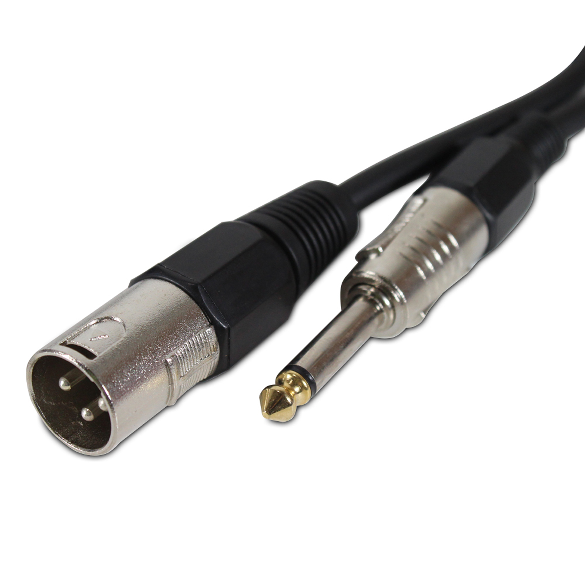 Skytec Male XLR To 6.35mm Male Jack Microphone Cable 1.5m