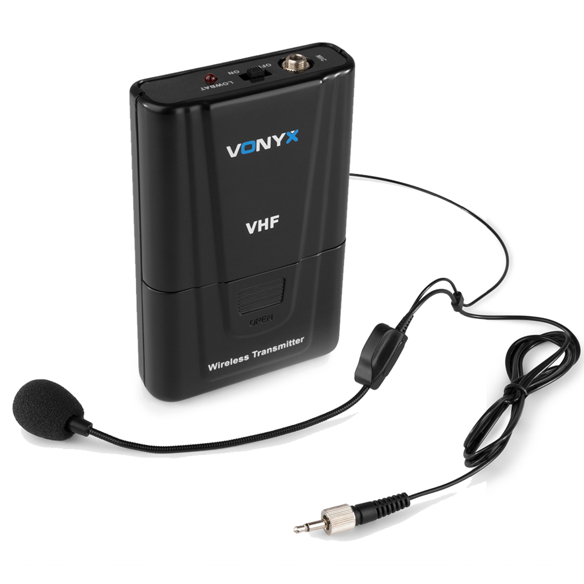 Vonyx WM512C Wireless Handheld Microphone & Bodypack System (VHF 2Channel)