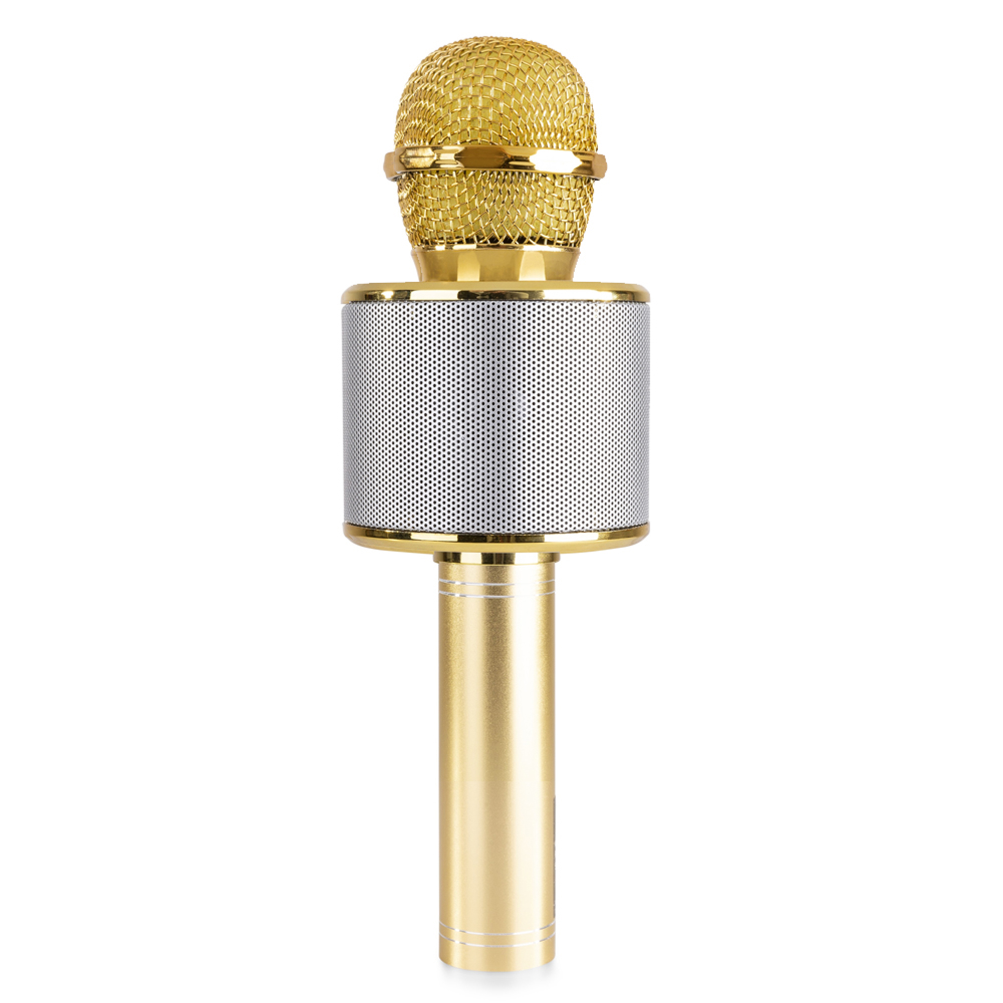 Max KM01 Kids Karaoke Microphone Gold Bluetooth & MP3