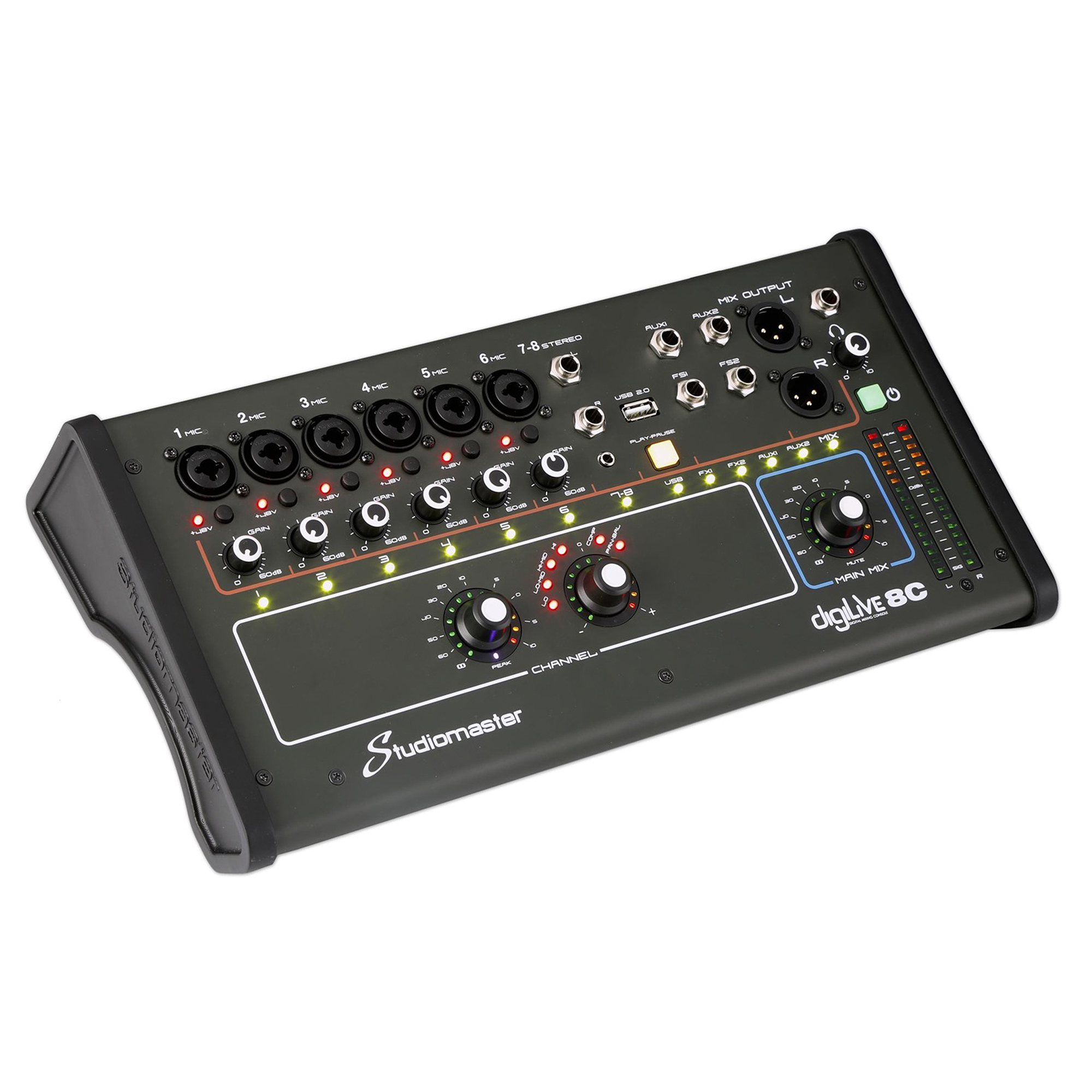 Studiomaster Digilive 8C 8 Channel Digital Mixing Console with DSP