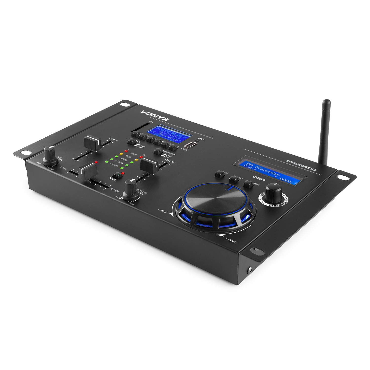 Home DJ Set 6" DJ Speakers, Amplifier & Bluetooth Mixer