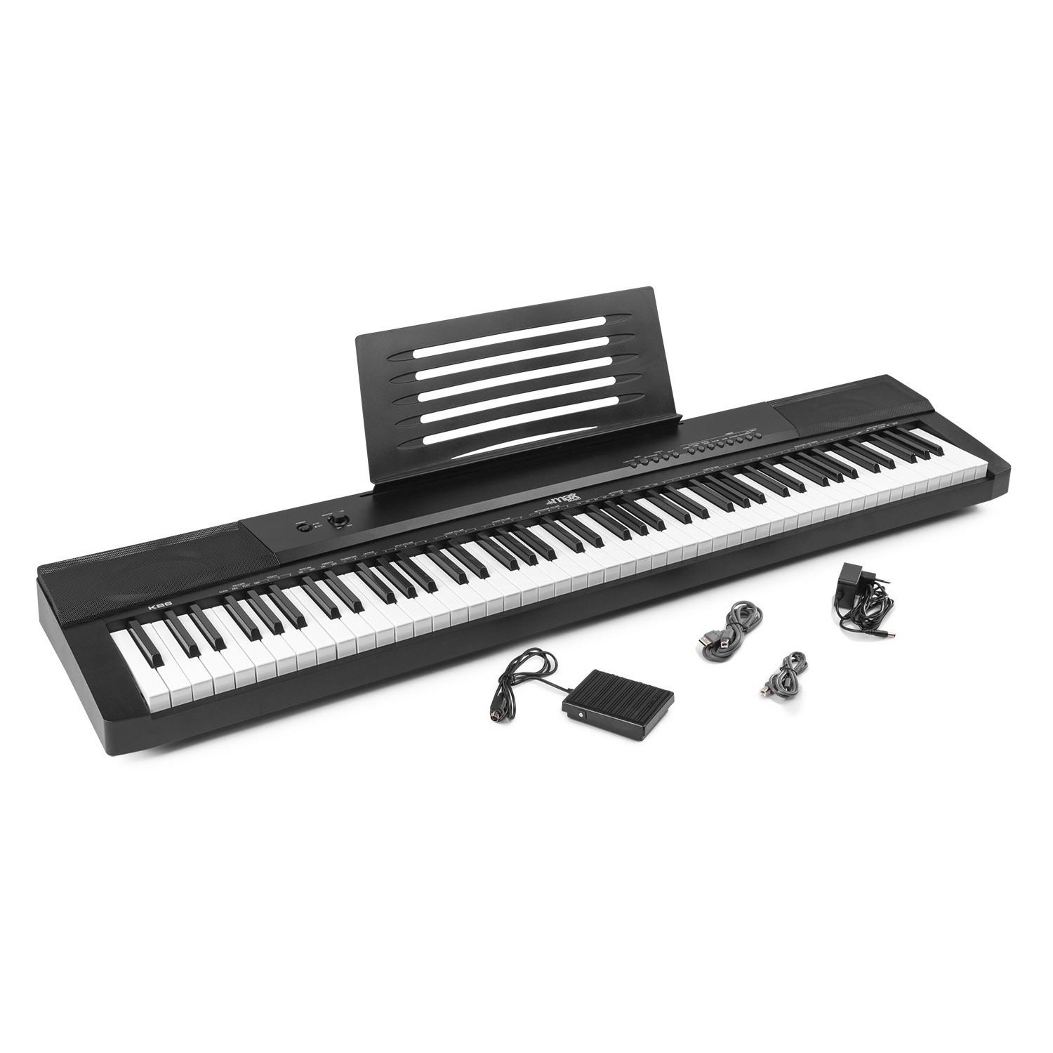 Electronic Keyboard Max KB6 Digital Piano with 88 Weighted Keys