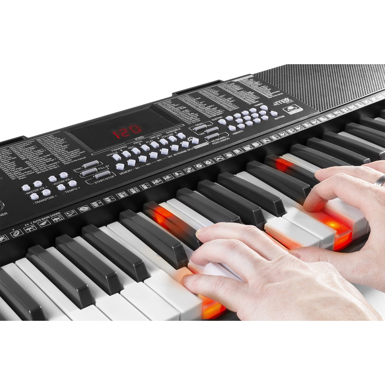 Electronic Childrens Keyboard Kit with 61 Lighted Keys MAX KB5SET