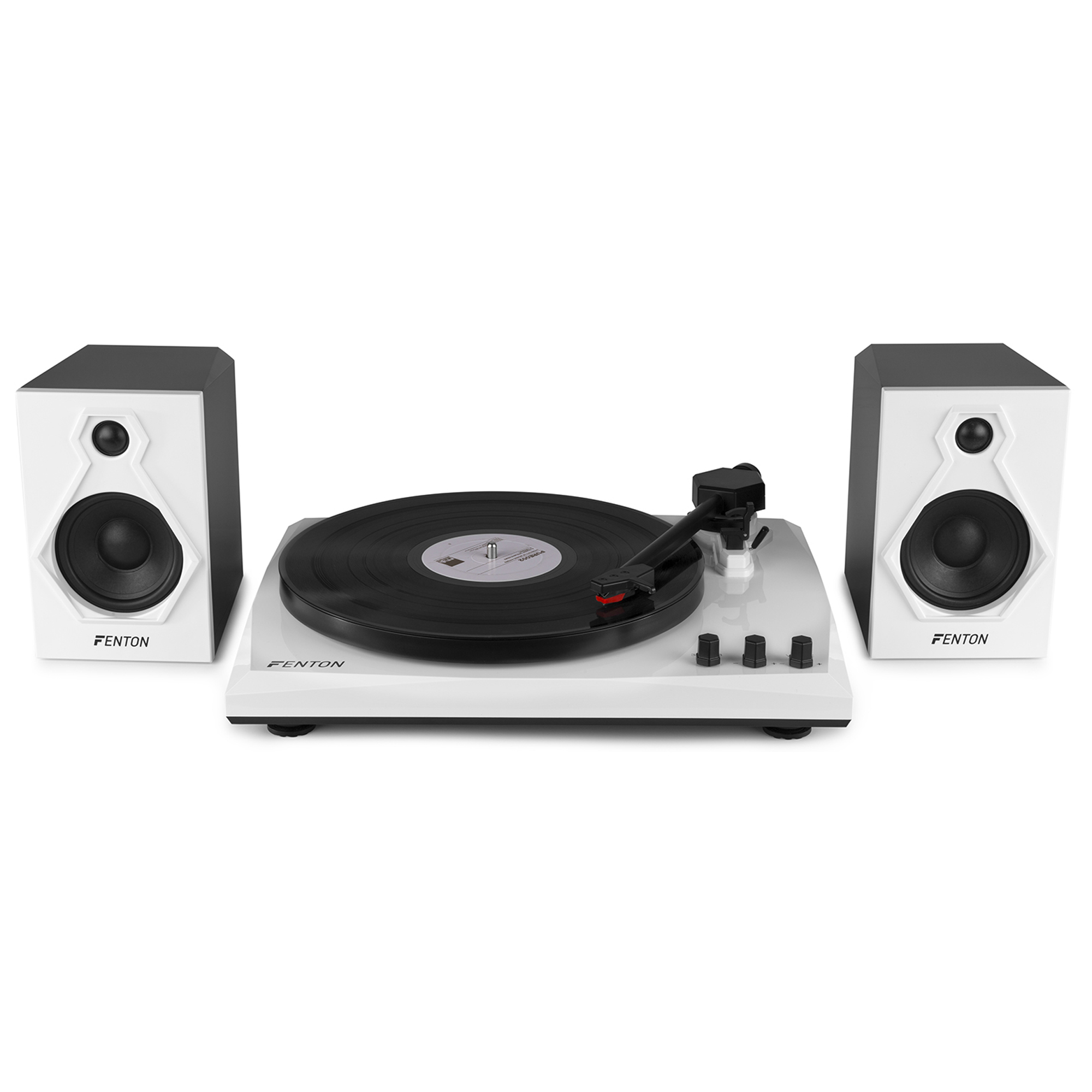 Vinyl Turntable Record Player Speakers Bluetooth AUX 3 Speed Home Hifi
