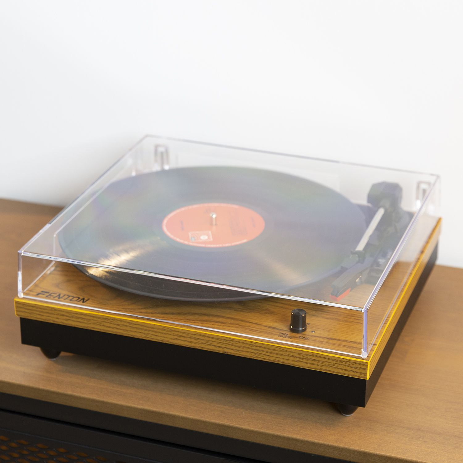 Record Player with Built in Speakers Fenton RP112L Lightwood