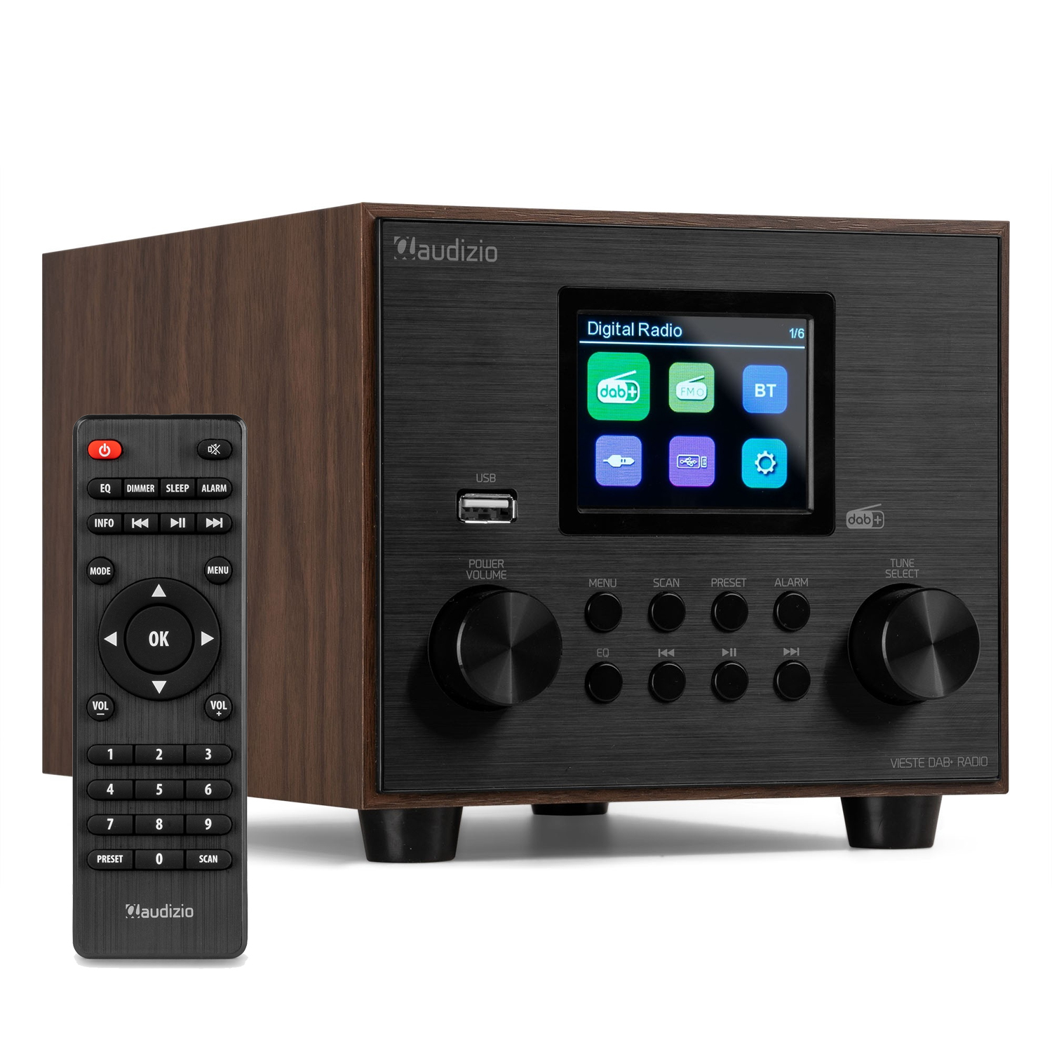 Vieste DAB+ Digital Radio Home Speaker System with Subwoofer, Bluetooth, USB