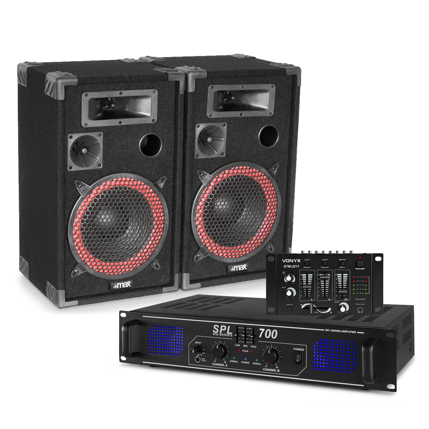 max power dj speakers