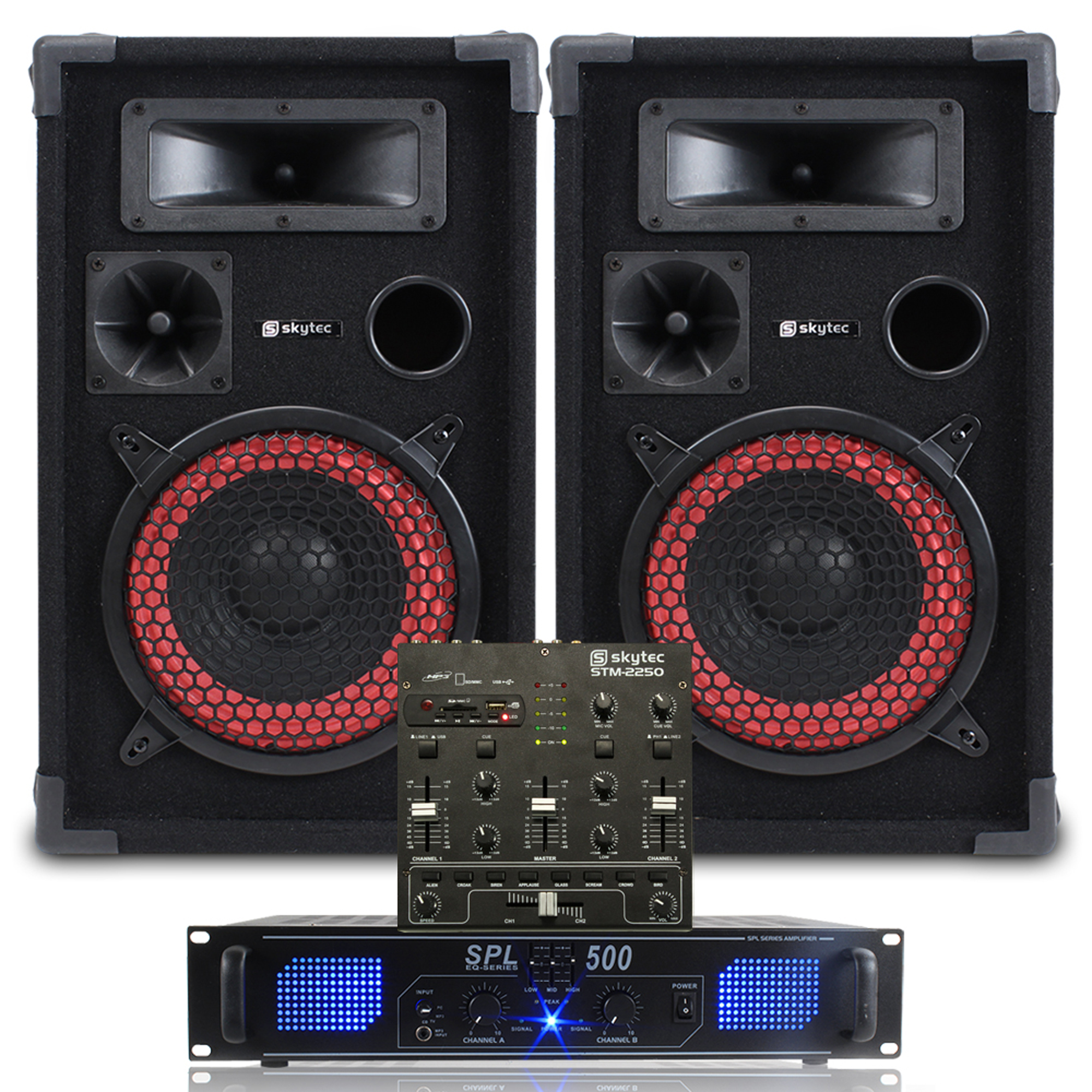 skytec passive speakers