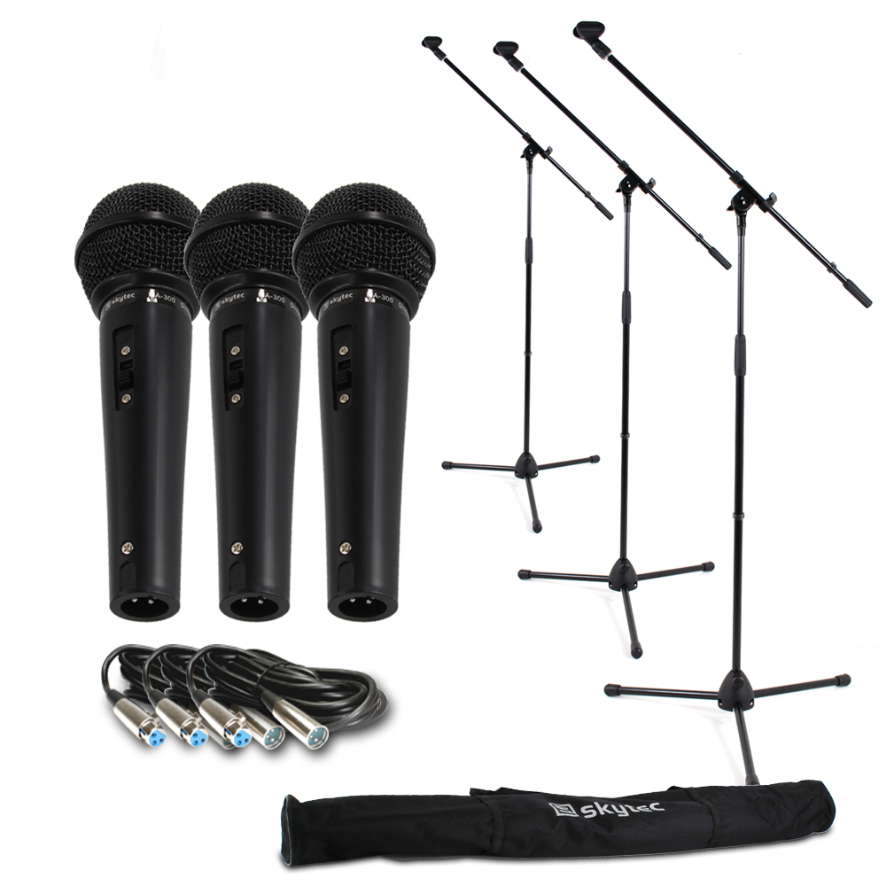 Vonyx Complete Microphone Set, 3 Microphones