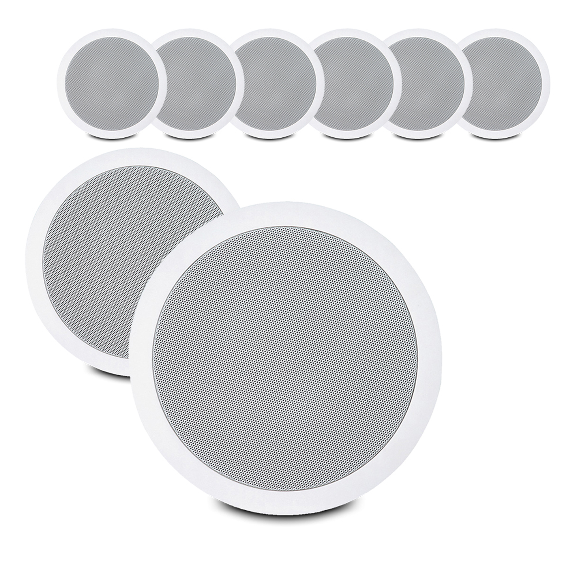 8x 6 5 100v Line Ceiling Speakers Commercial Restaurant Bar Shop