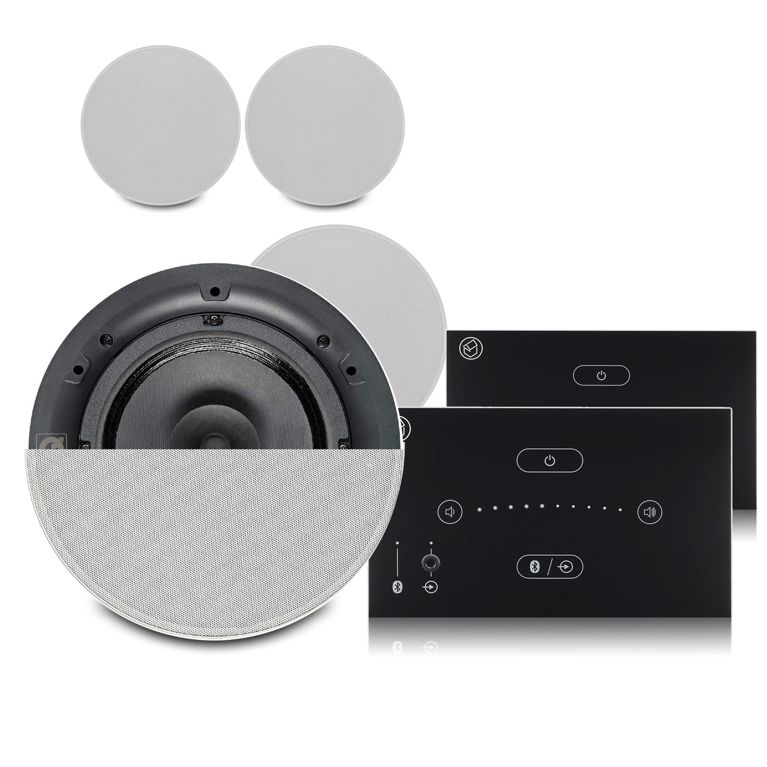 2 x Systemline E50 Bluetooth Ceiling Speaker Package 2 x QI65CB