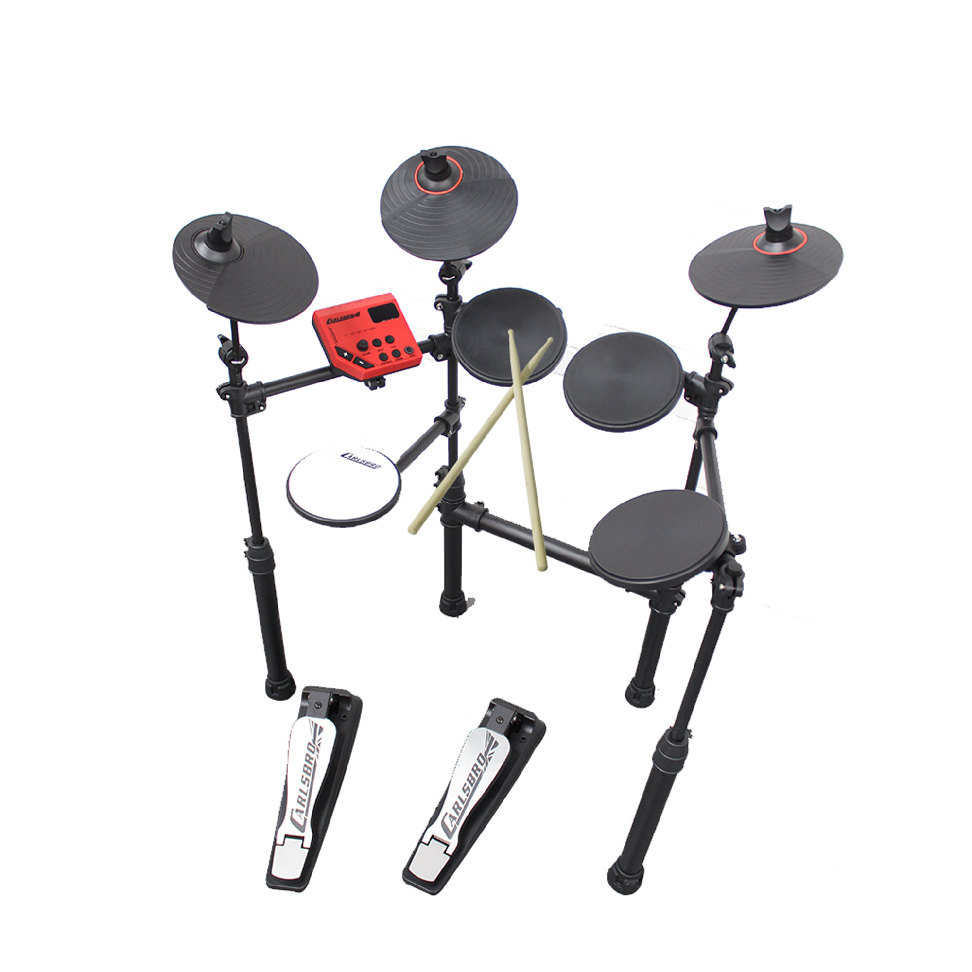 Carlsbro CSD100 R Kids Electronic Drum Kit 7 Piece with Sticks