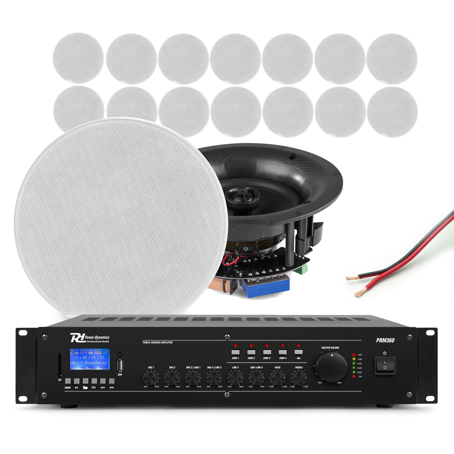 Ceiling Speaker Background Music Systems – Commercial Audio Outlet