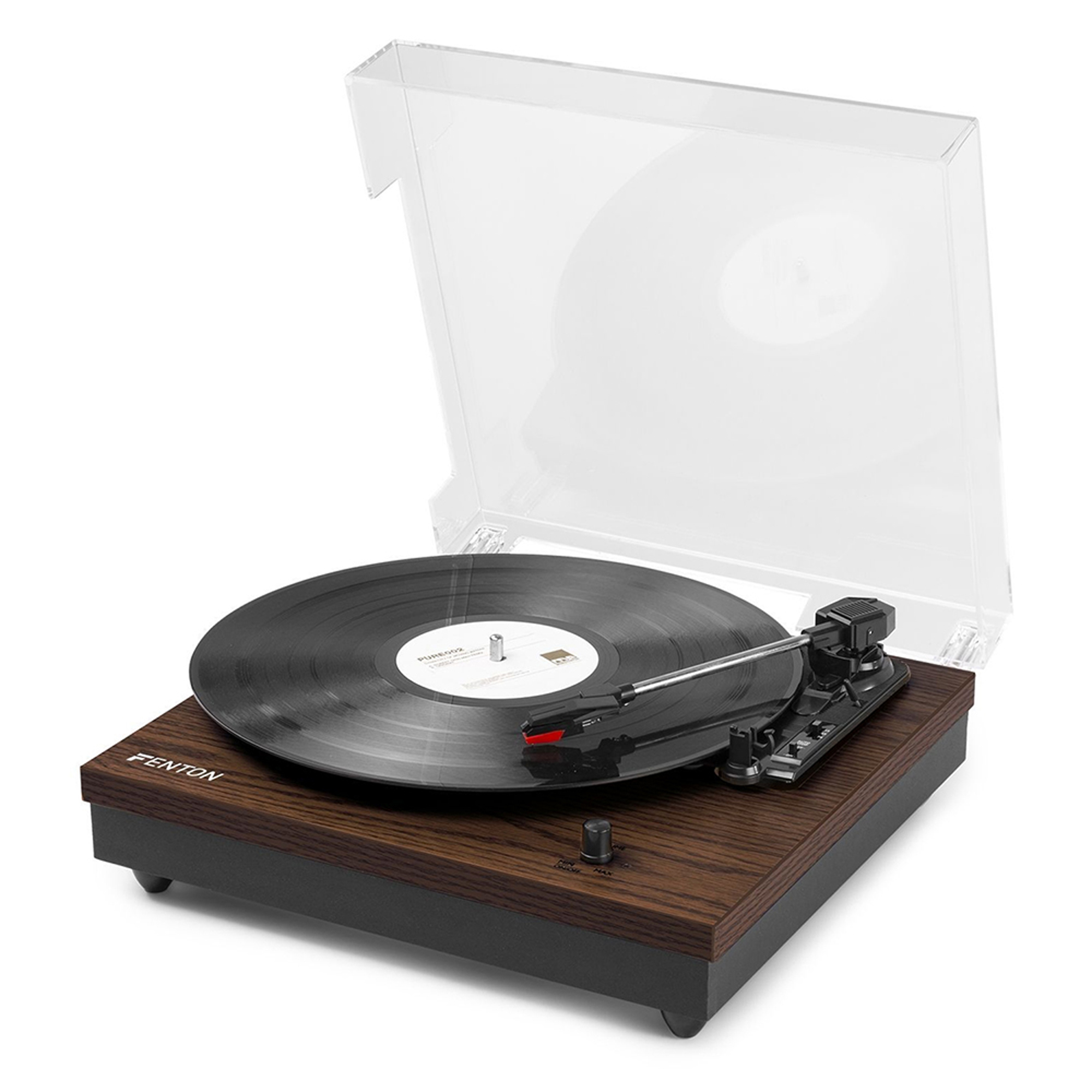 Vinyl Player with Built in Speakers Fenton RP112D Darkwood
