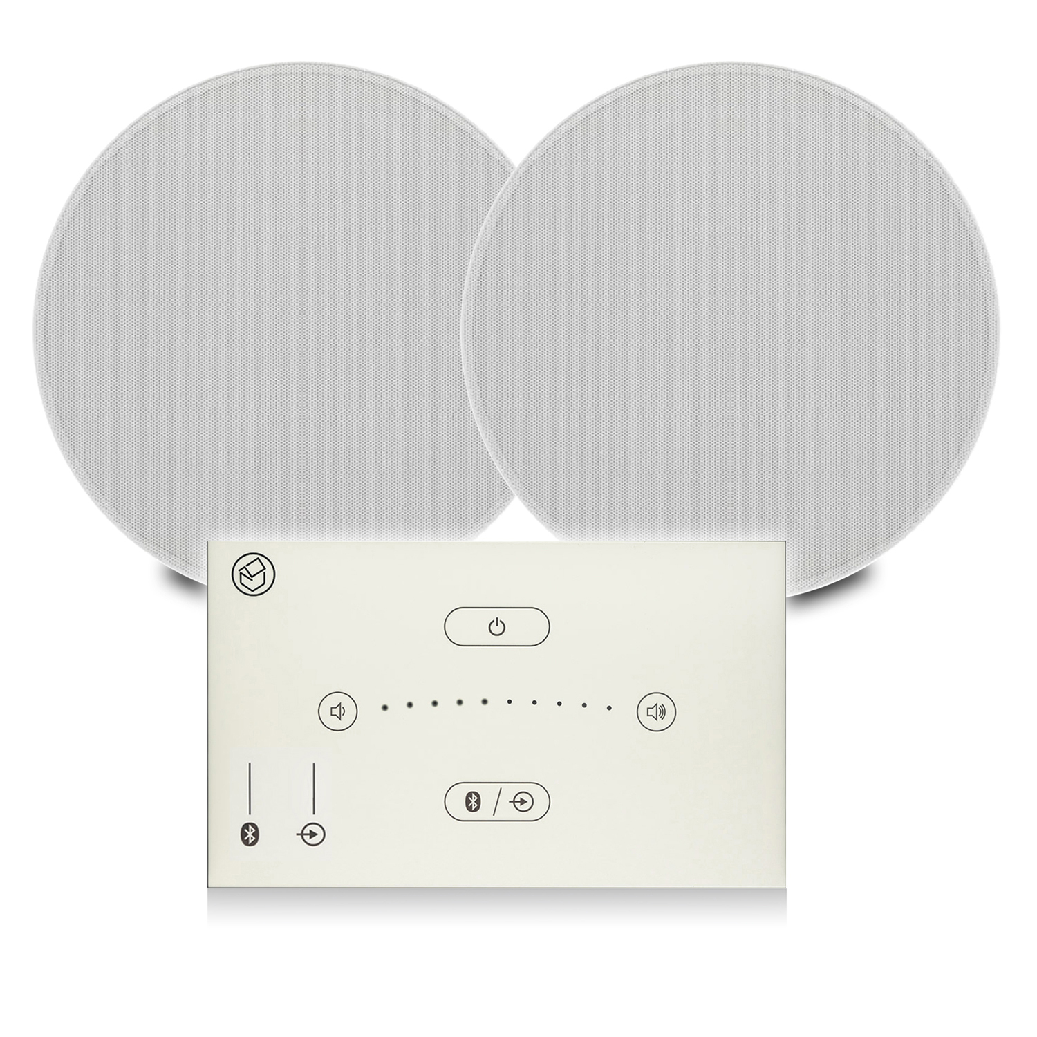 Systemline E50 White Kitchen Ceiling Speakers 2x Upgraded Speakers