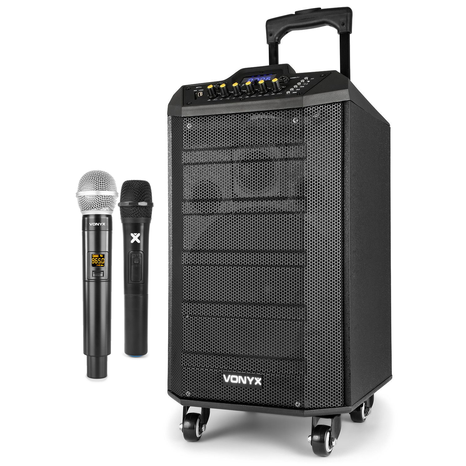 Battery Powered PA System with Wireless Microphones Vonyx VPS10