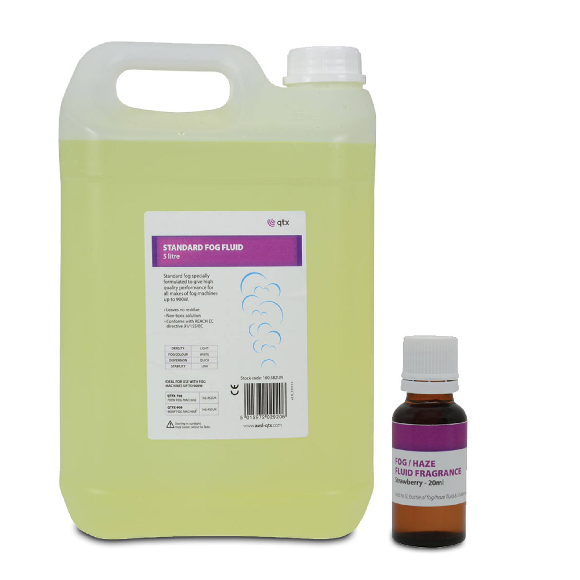 QTX Light Fog Machine Fluid & Strawberry Fragrance