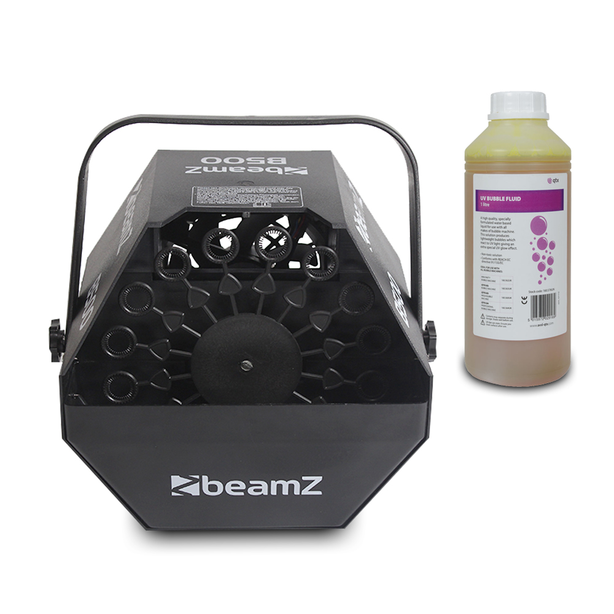 BeamZ B500 Bubble Machine with 1L Fluid