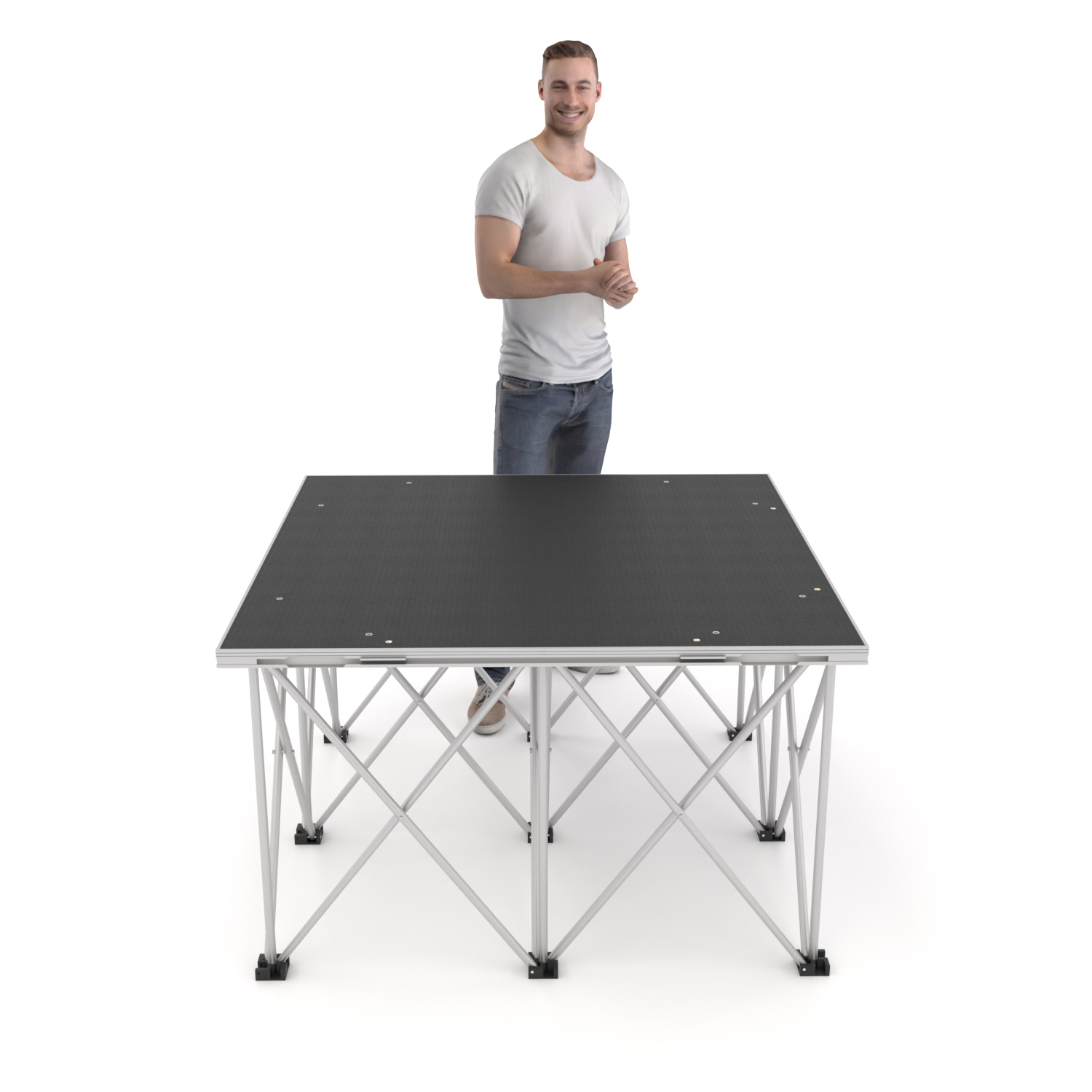PD X-LITE750 PORTABLE Stage Platform Riser System - 1m x 1m x 60cm £220 ...