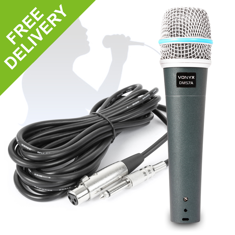 DM57A Vocal Microphone Cardioid Dynamic Mic Singers Band Rehearsal