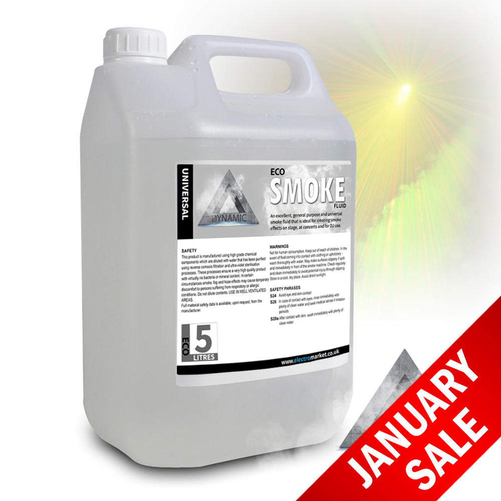 Dynamic Premium ECO Smoke Fog Machine Fluid 5L Liquid Solution DJ Disco