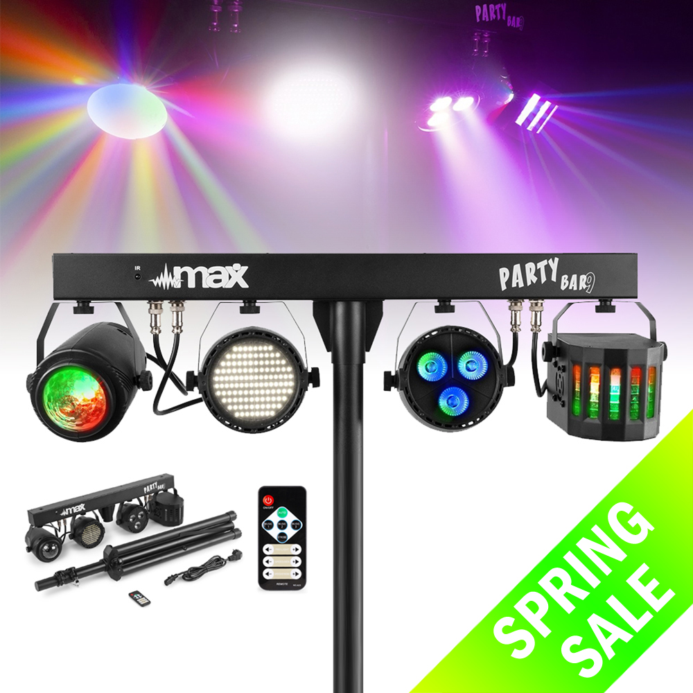 LED Party Bar Light PAR Derby Strobe Disco Stage DJ T Lighting System