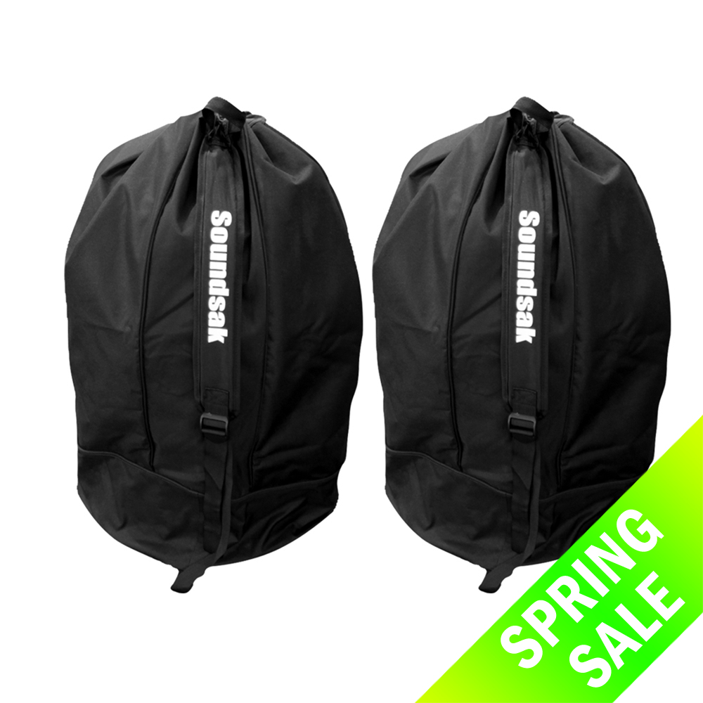 Pair Universal Speaker Bags 15" Transit Carry Cases Fits Most 15
